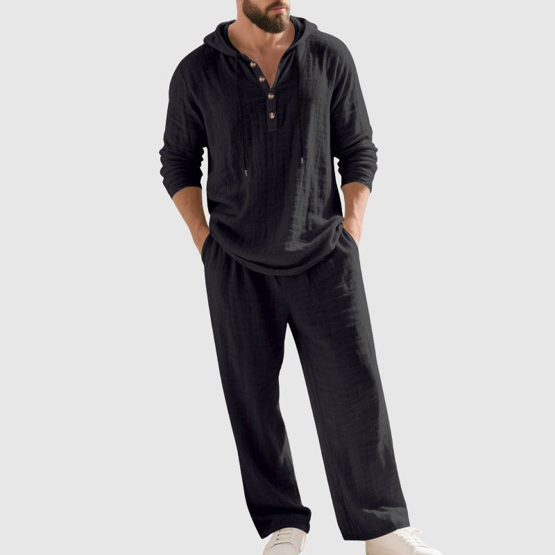 Conjunto Con Capucha Para Hombre | Lino · SeemSeem