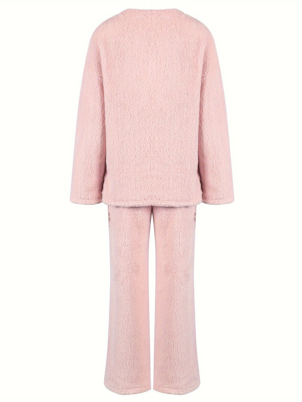 Conjunto De Estar Por Casa Con Cuello De Pico Para Mujer | Pantalón Ancho · SeemSeem
