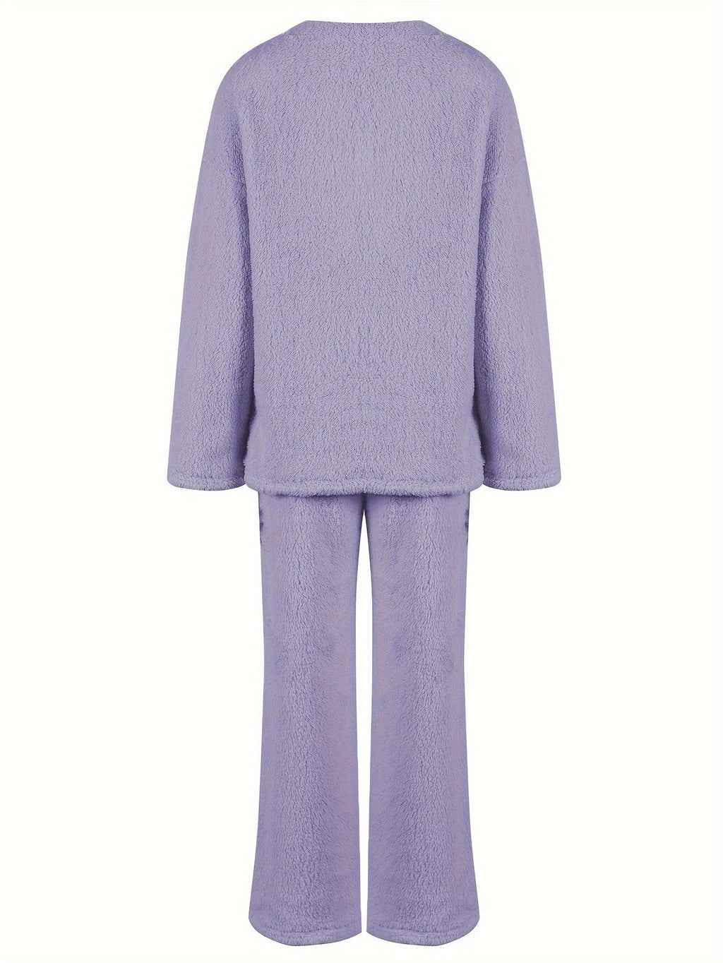 Conjunto De Estar Por Casa Con Cuello De Pico Para Mujer | Pantalón Ancho · SeemSeem