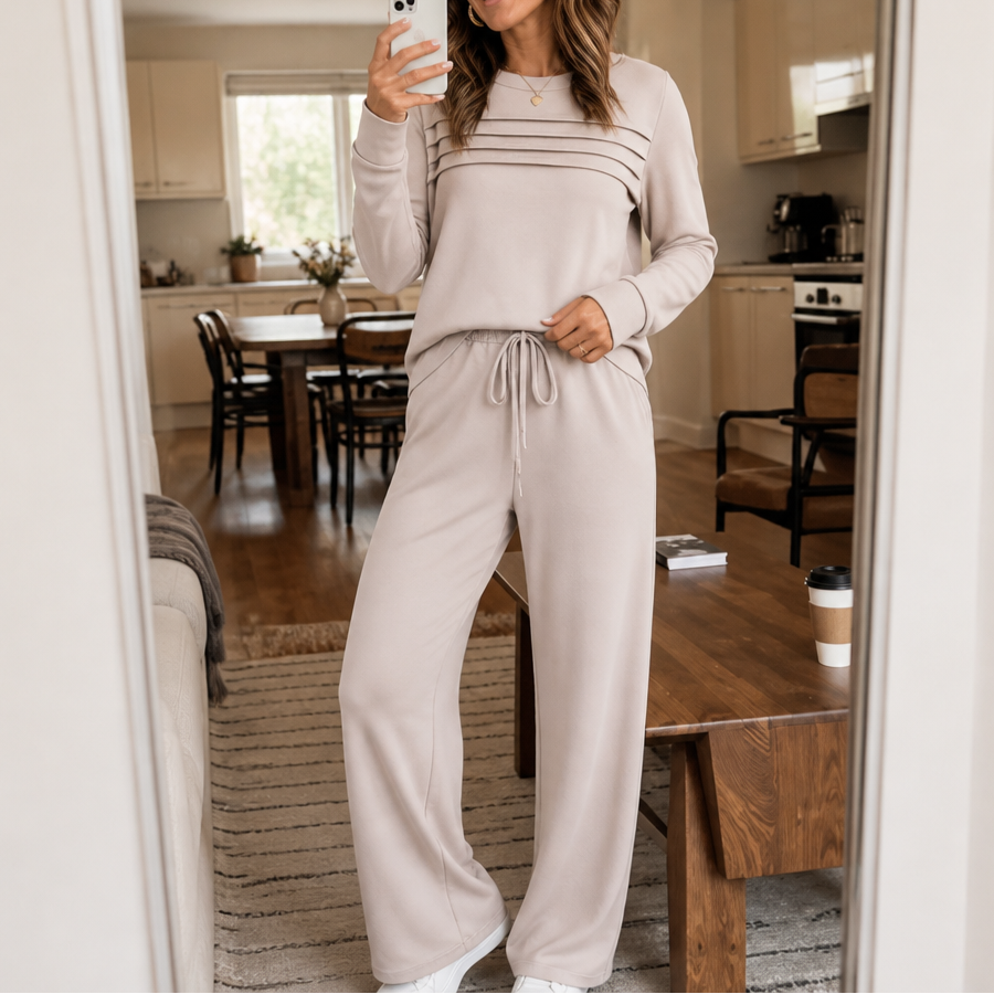 Conjunto De Loungewear Para Mujer | Pantalón Ancho · SeemSeem