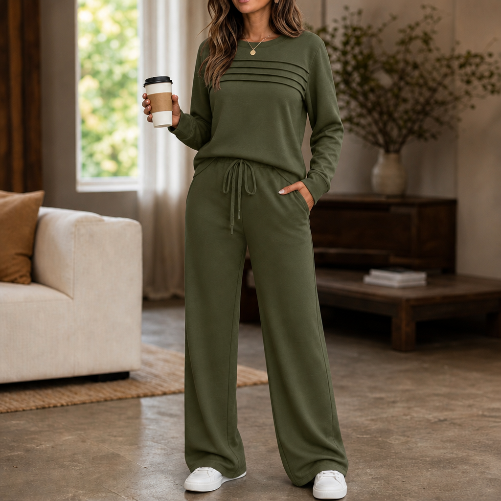Conjunto De Loungewear Para Mujer | Pantalón Ancho · SeemSeem