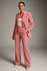 Conjunto De Traje Clásico Para Mujer | Blazer Y Pantalón
