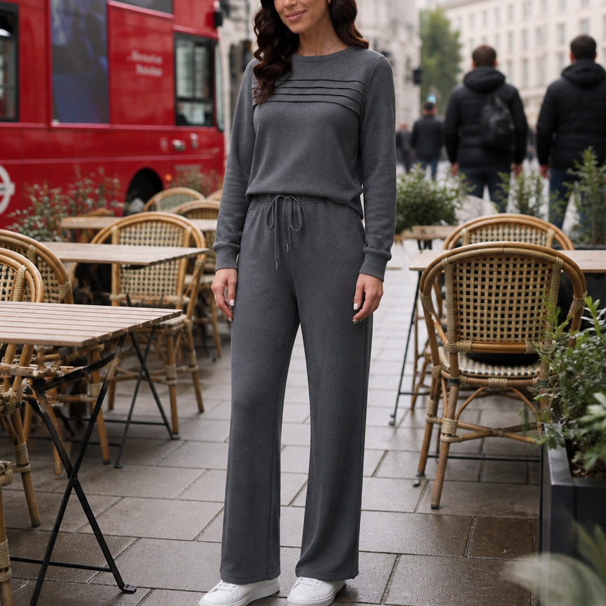 Conjunto Para Mujer De Pernera Ancha | Cordón Ajustable · SeemSeem