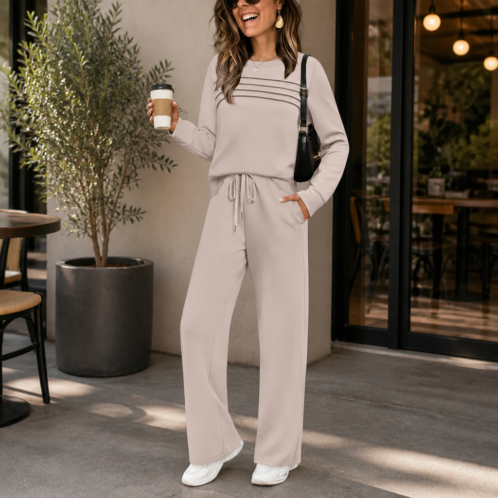 Conjunto Para Mujer De Pernera Ancha | Cordón Ajustable · SeemSeem
