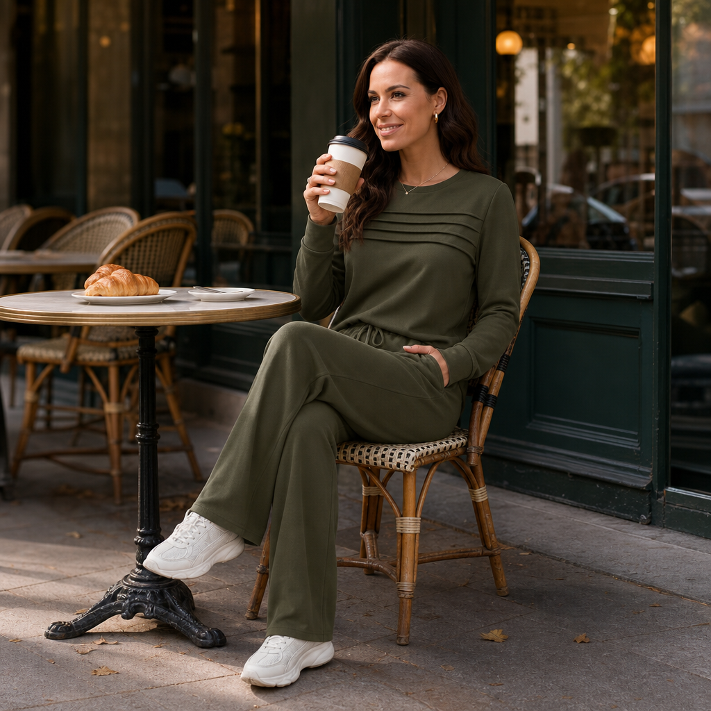 Conjunto Para Mujer De Pernera Ancha | Cordón Ajustable · SeemSeem
