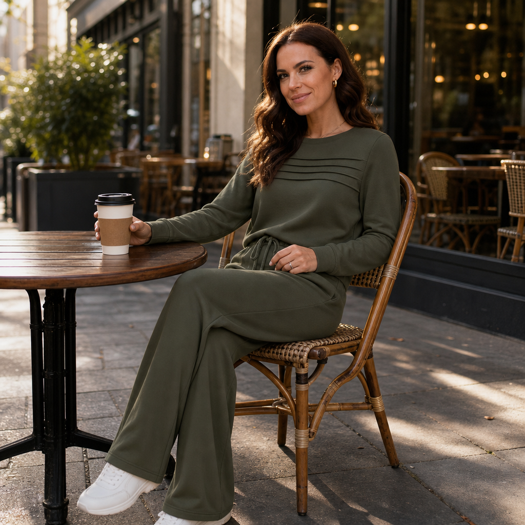 Conjunto Para Mujer De Pernera Ancha | Cordón Ajustable · SeemSeem