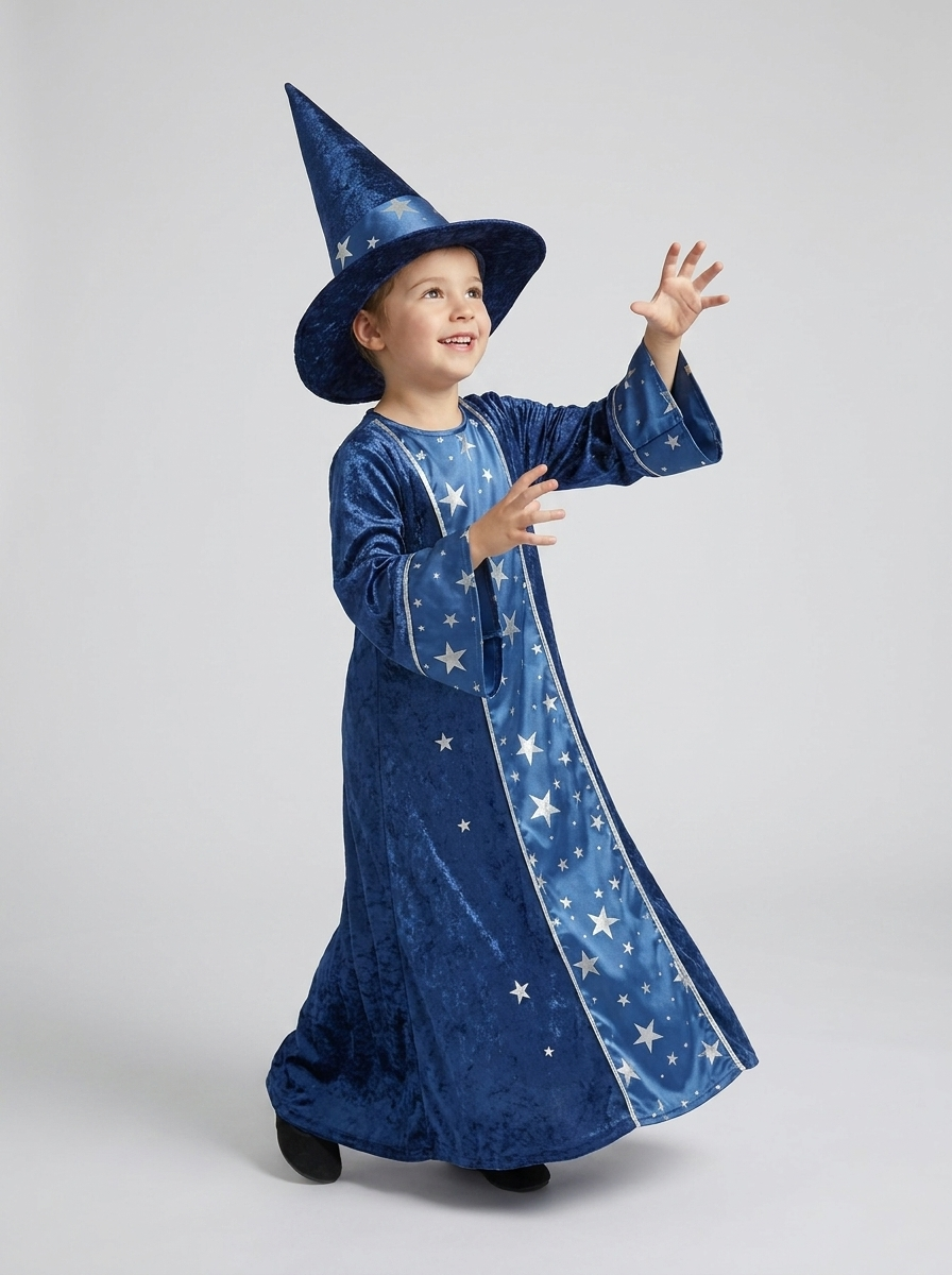 Disfraz De Mago Para Niños | Estampado Estrellas