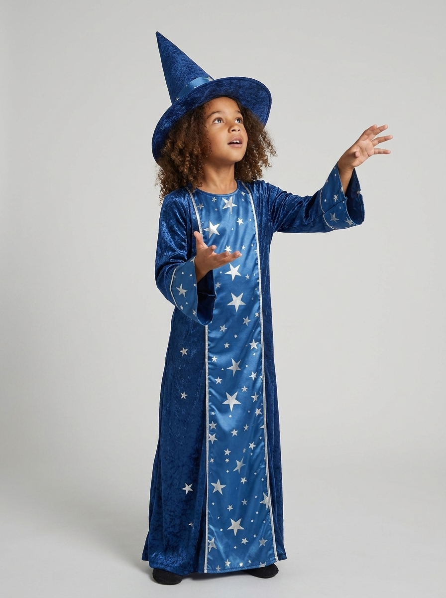 Disfraz De Mago Para Niños | Estampado Estrellas