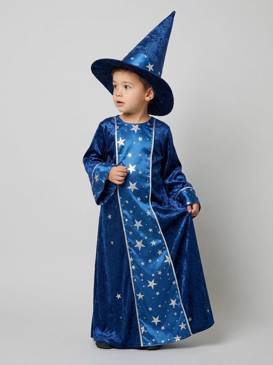Disfraz De Mago Para Niños | Estampado Estrellas