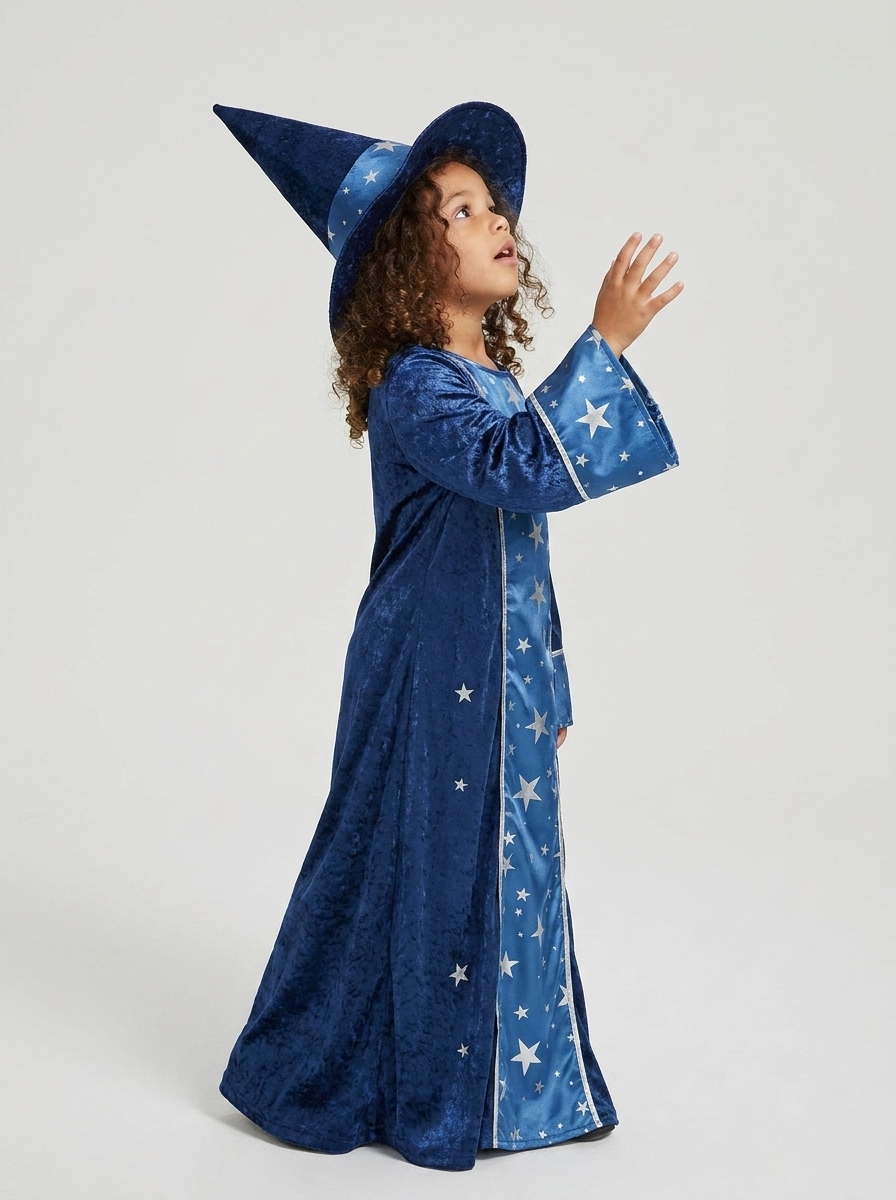 Disfraz De Mago Para Niños | Estampado Estrellas