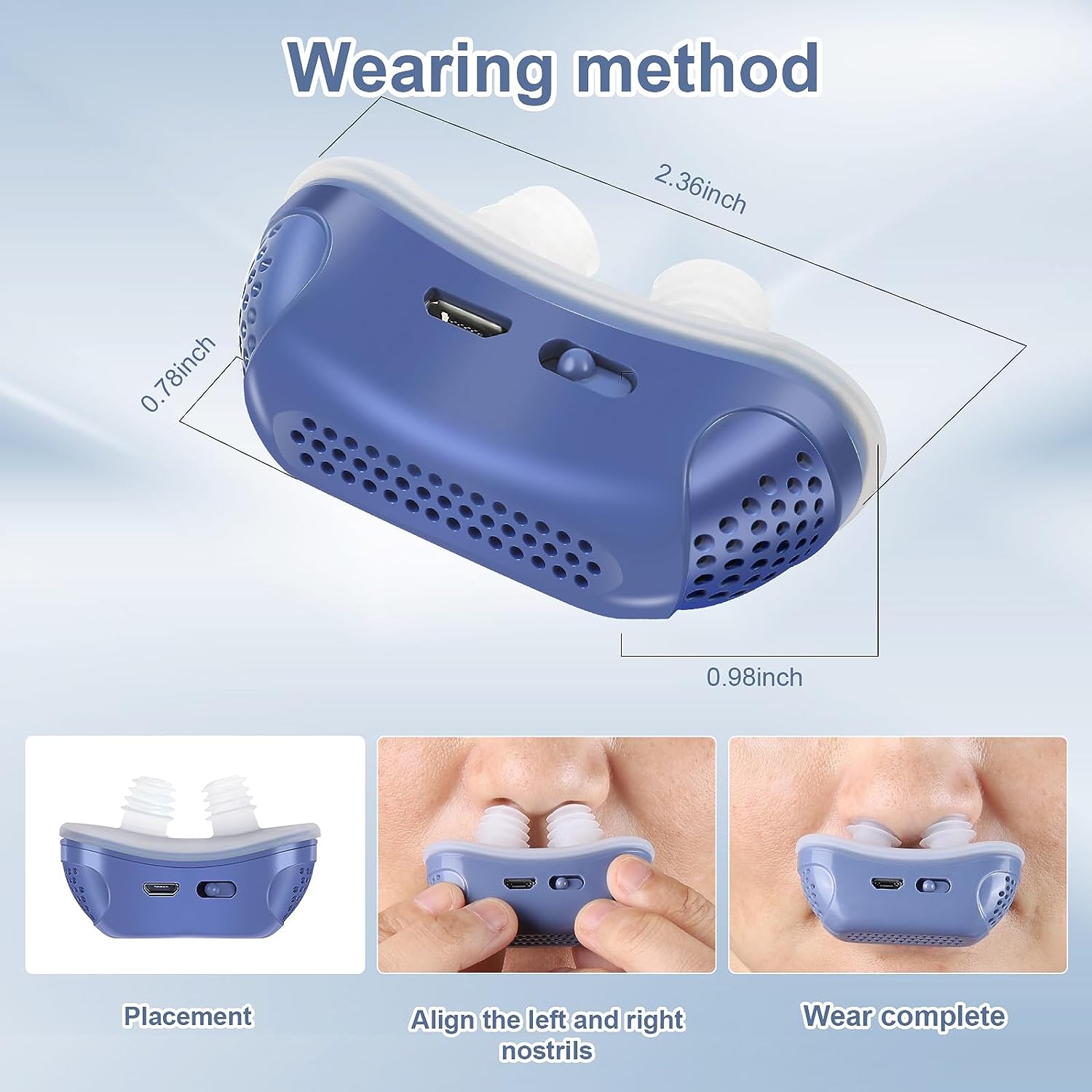Dispositivo Antirronquidos Portátil | Recargable Por USB · SeemSeem