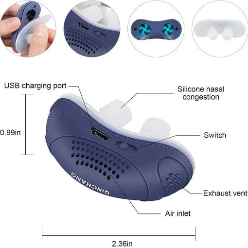 Dispositivo Antirronquidos Portátil | Recargable Por USB · SeemSeem