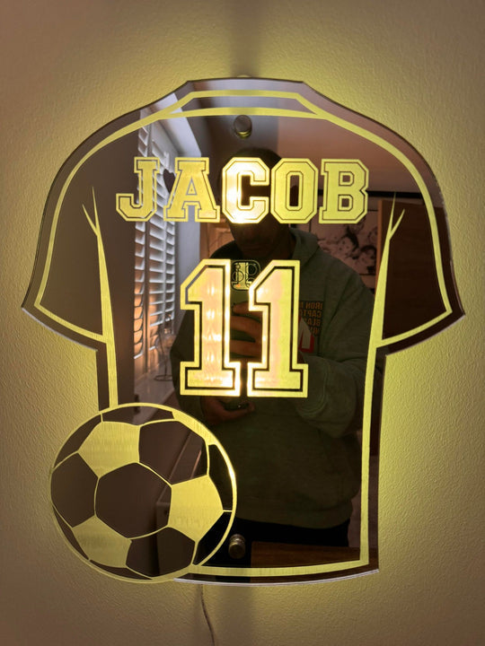 Espejo Camiseta De Fútbol | Luz LED · SeemSeem