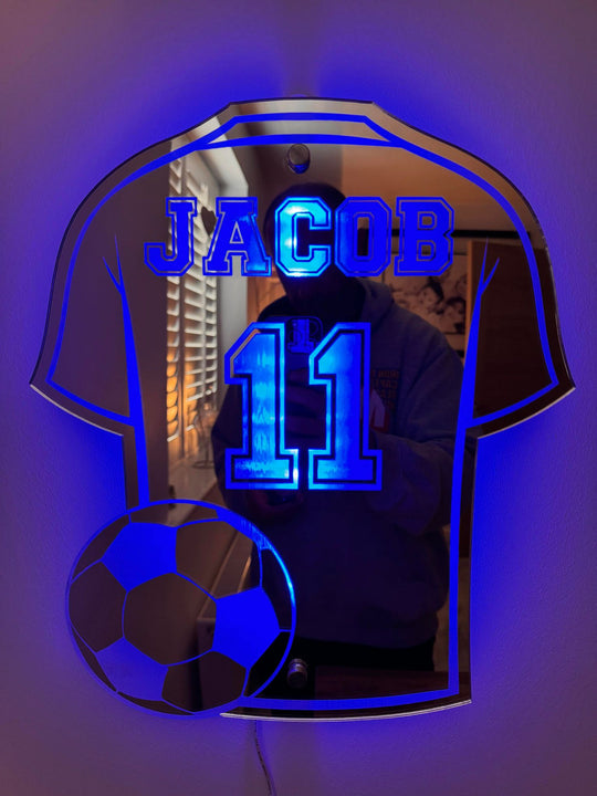 Espejo Camiseta De Fútbol | Luz LED · SeemSeem