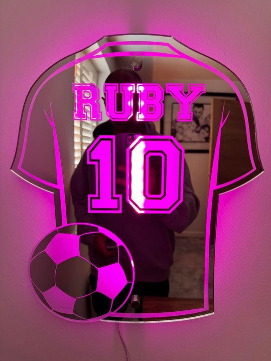Espejo Camiseta De Fútbol | Luz LED · SeemSeem