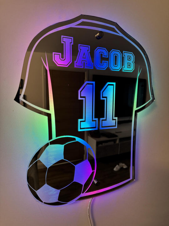 Espejo Camiseta De Fútbol | Luz LED · SeemSeem