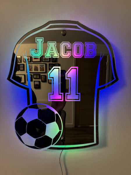 Espejo Camiseta De Fútbol | Luz LED · SeemSeem