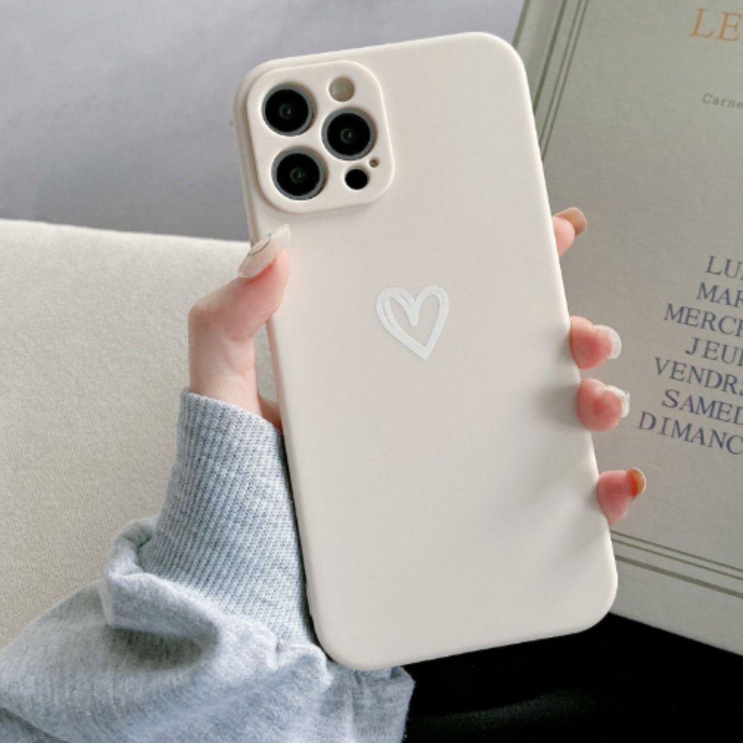 Funda De Móvil Minimalista | Estampado Corazón · SeemSeem