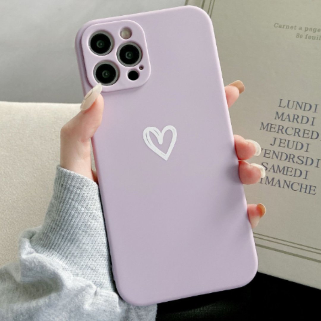 Funda De Móvil Minimalista | Estampado Corazón · SeemSeem