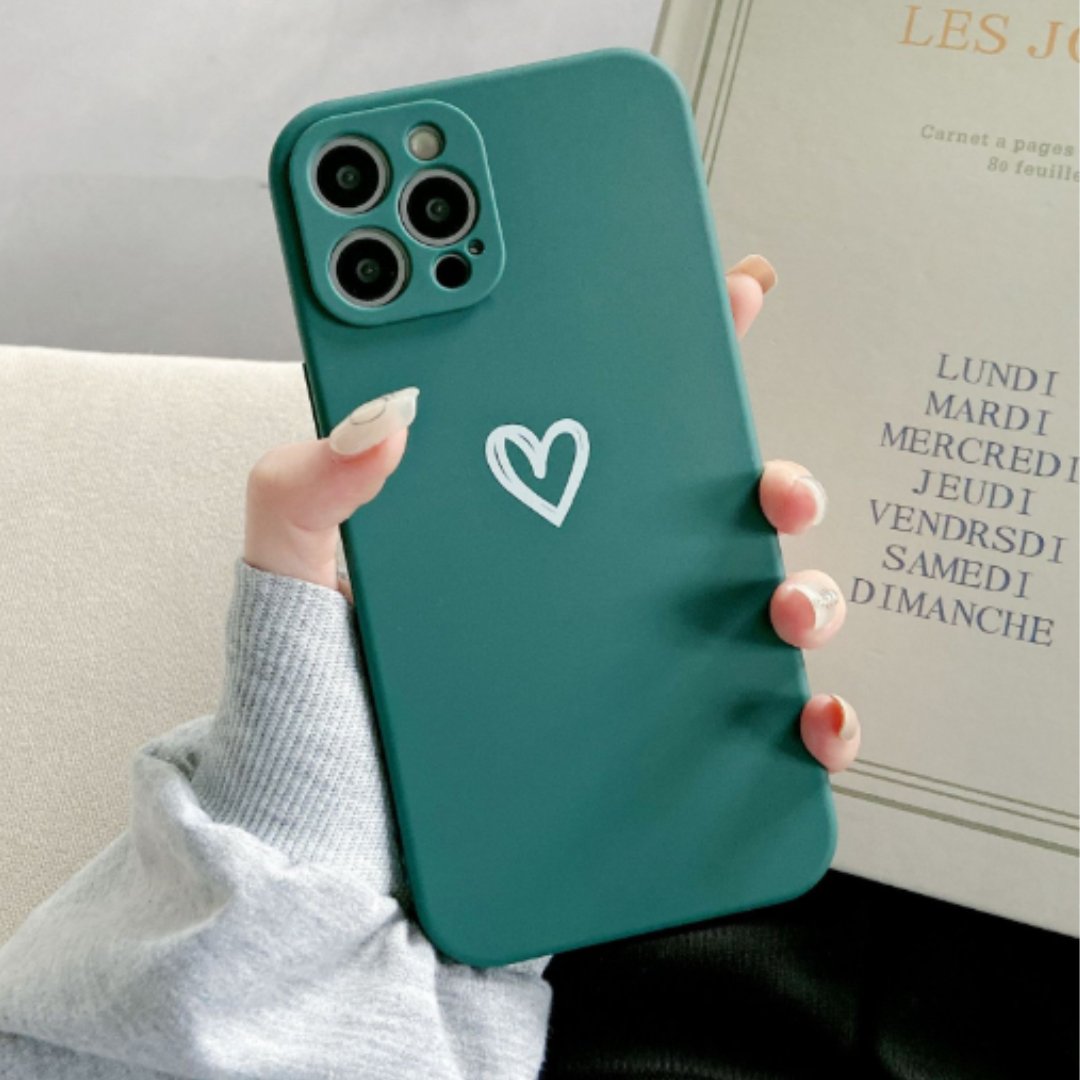 Funda De Móvil Minimalista | Estampado Corazón · SeemSeem