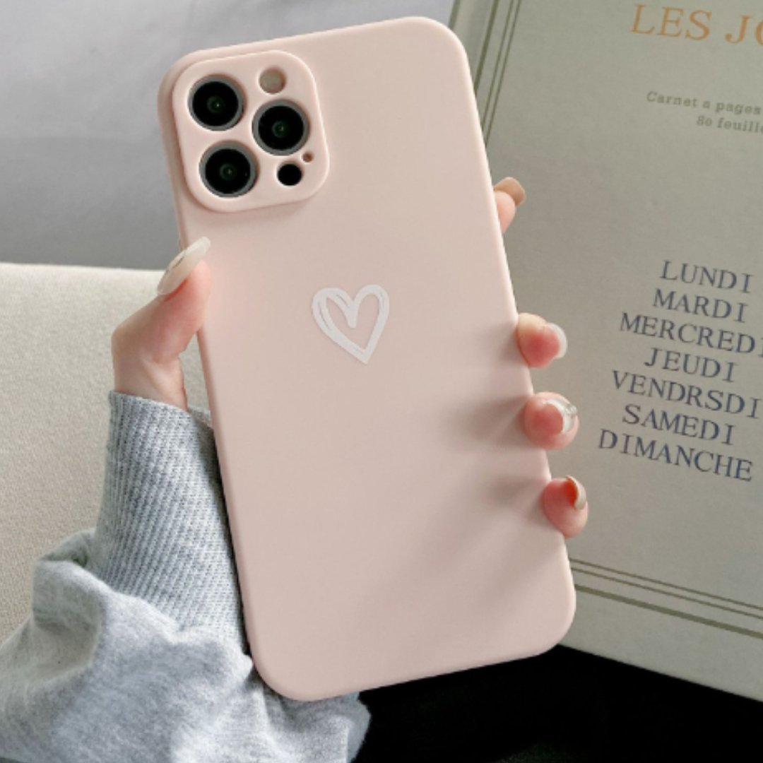 Funda De Móvil Minimalista | Estampado Corazón · SeemSeem