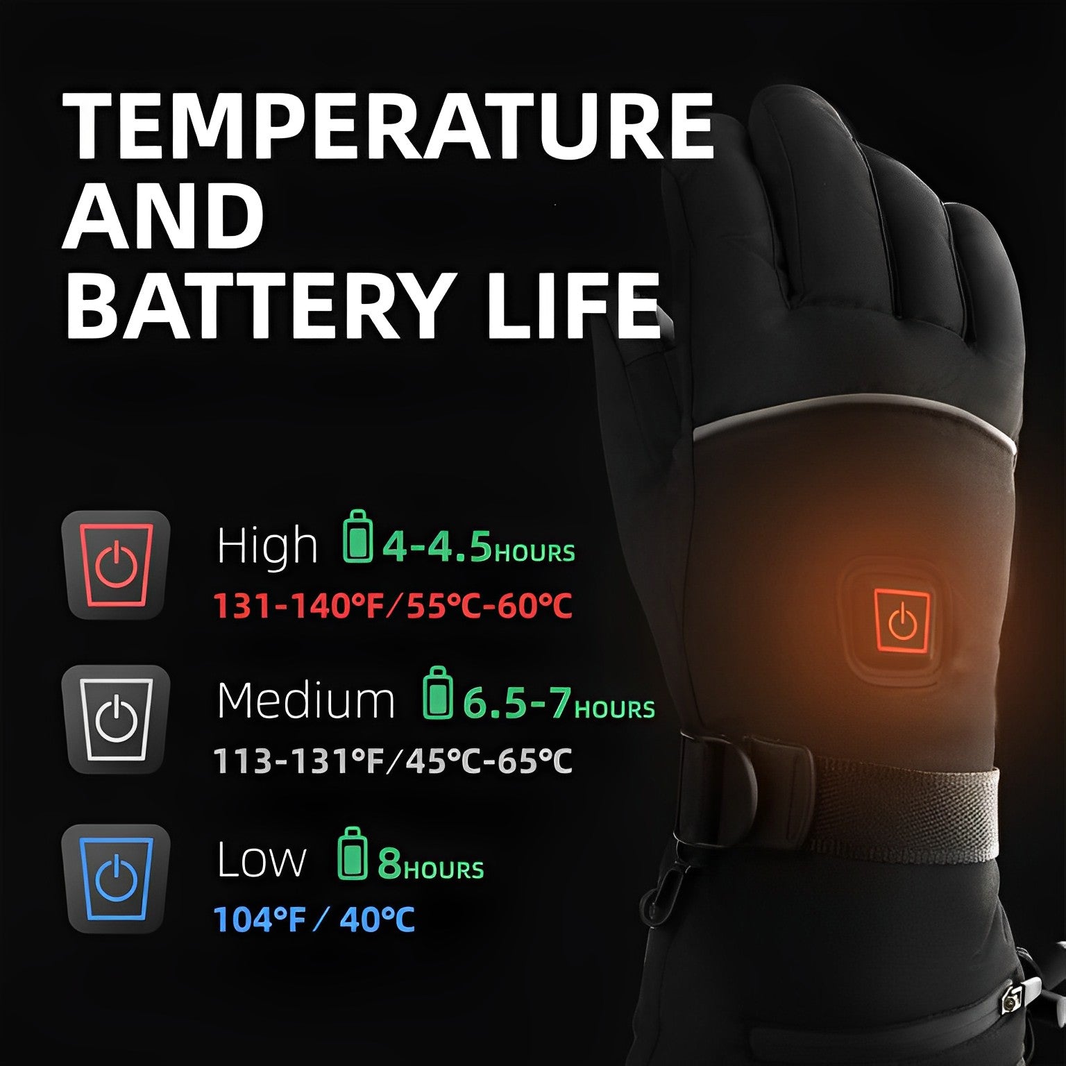 Guantes Calefactables | Temperatura Ajustable · SeemSeem