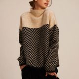Jersey De Cuello Alto Para Mujer | Motivo Chevron