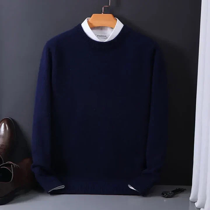 Jersey De Cuello Redondo Para Hombre | Punto Suave · SeemSeem