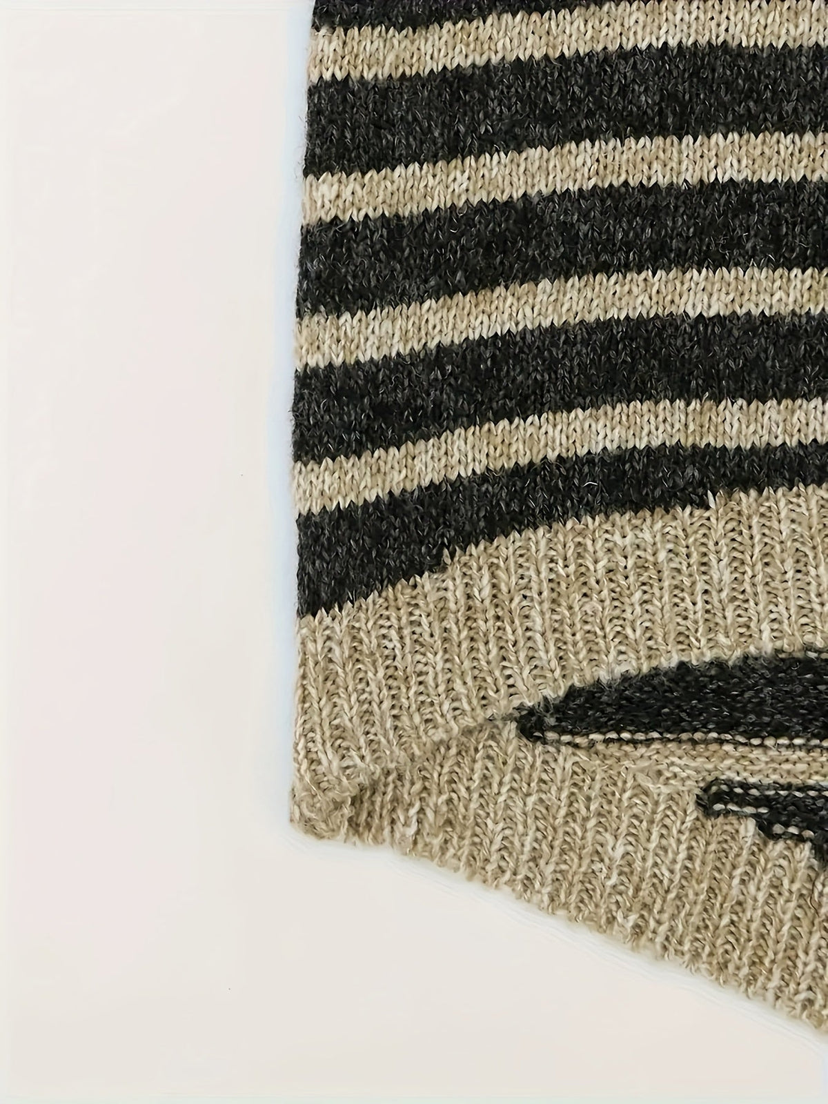 Jersey De Punto A Rayas Para Mujer | Oversized · SeemSeem
