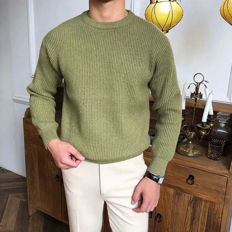 Jersey De Punto Para Hombre | Cuello Redondo · SeemSeem