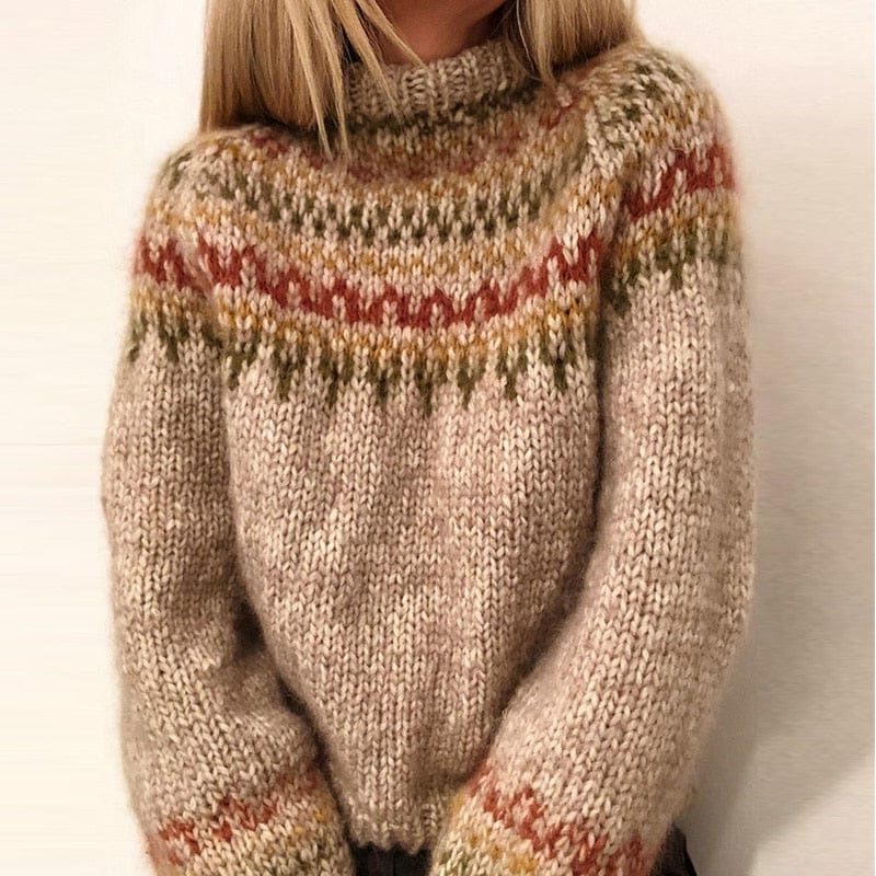 Jersey De Punto Para Mujer | Jacquard Nórdico · SeemSeem