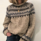 Jersey De Punto Para Mujer | Jacquard Nórdico