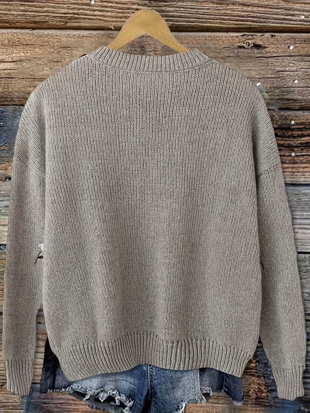 Jersey De Punto Para Mujer | Margaritas Bordadas · SeemSeem