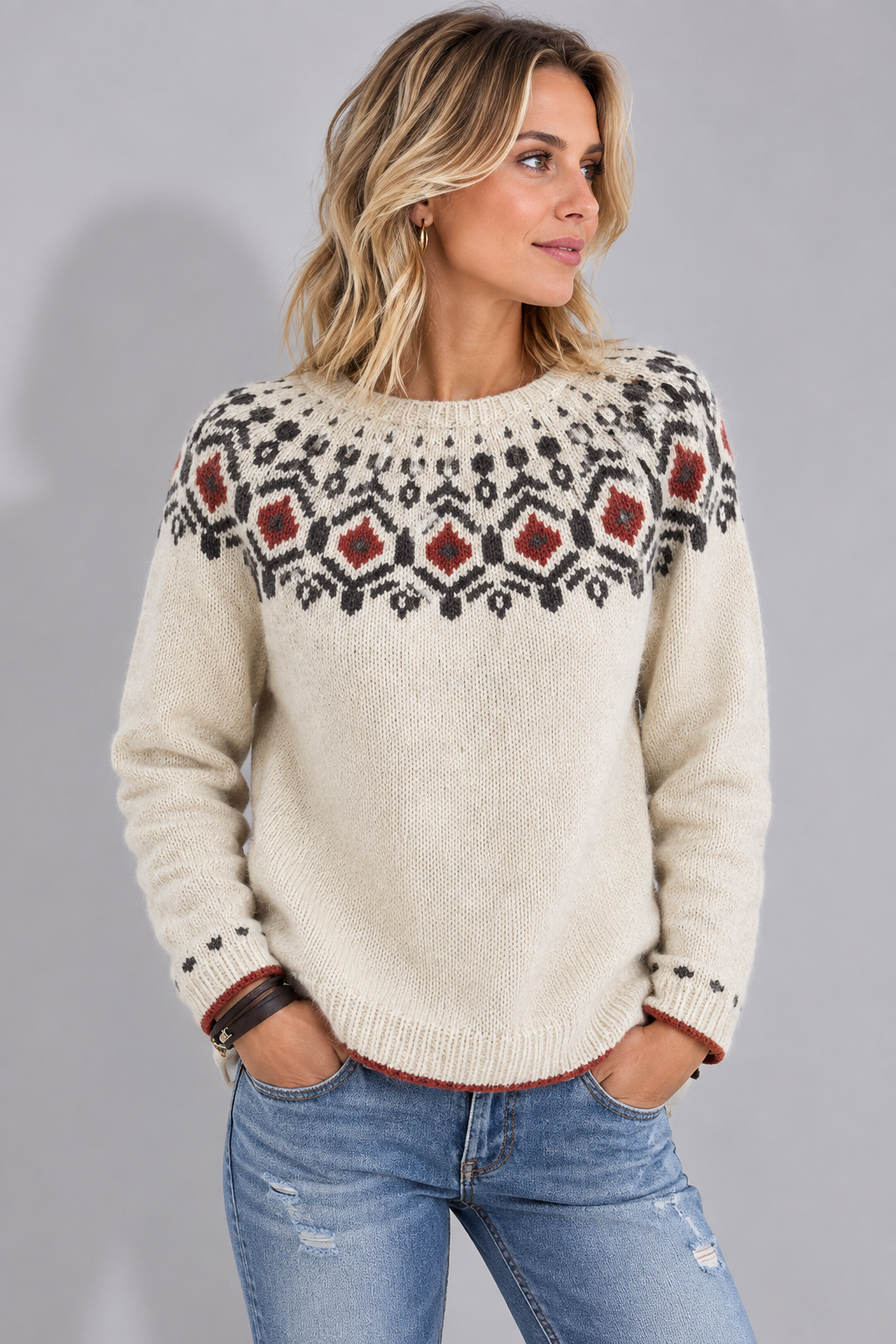 Jersey Fair Isle Para Mujer | Punto · SeemSeem