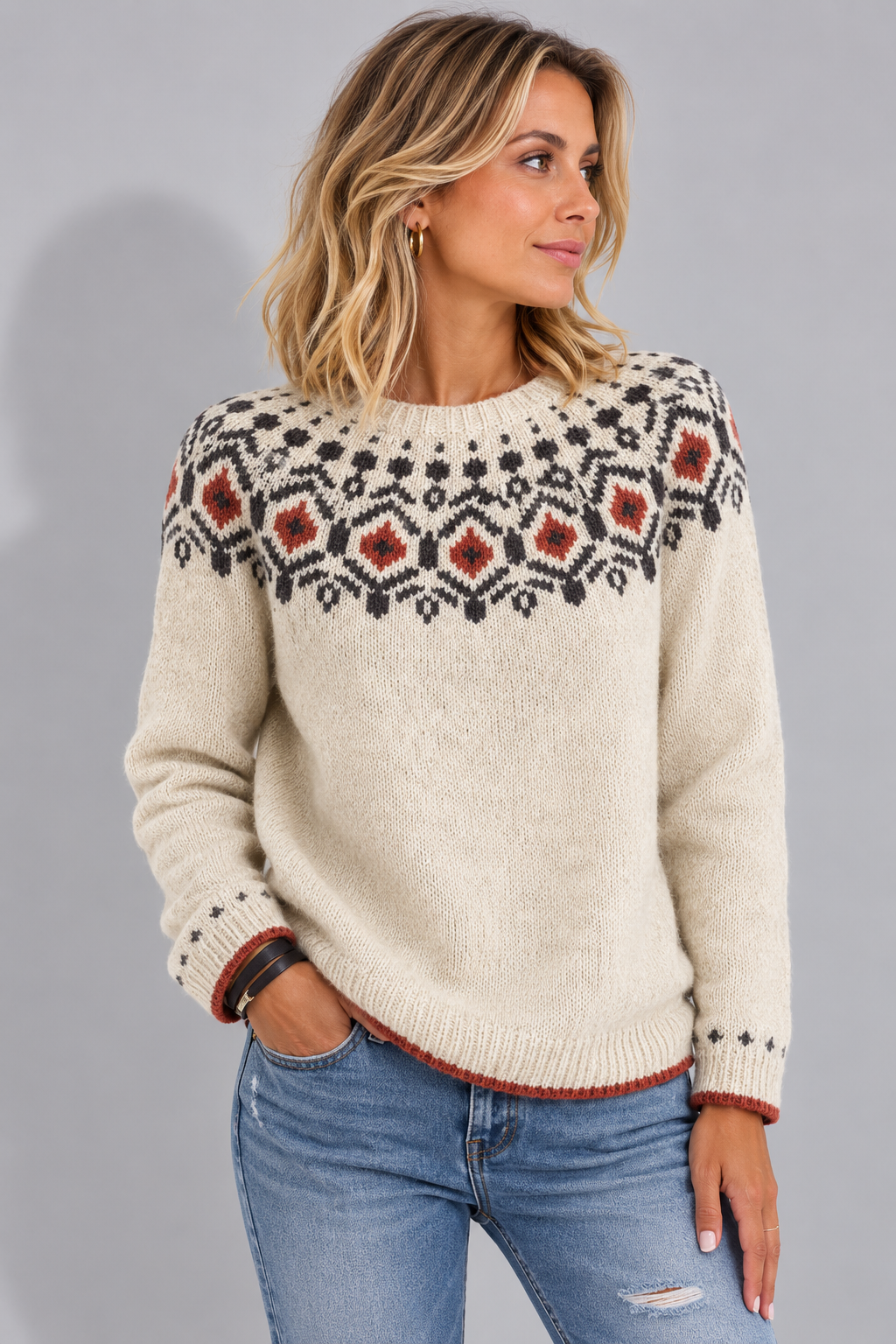 Jersey Fair Isle Para Mujer | Punto · SeemSeem