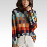 Jersey Oversize Para Mujer | Cuadros