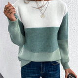 Jersey Oversized De Punto Para Mujer | Color Block