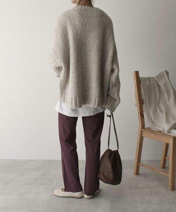 Jersey Oversized De Punto Para Mujer | Con Bolsillos · SeemSeem
