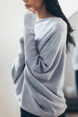 Jersey Oversized Para Mujer | Manga Texturizada