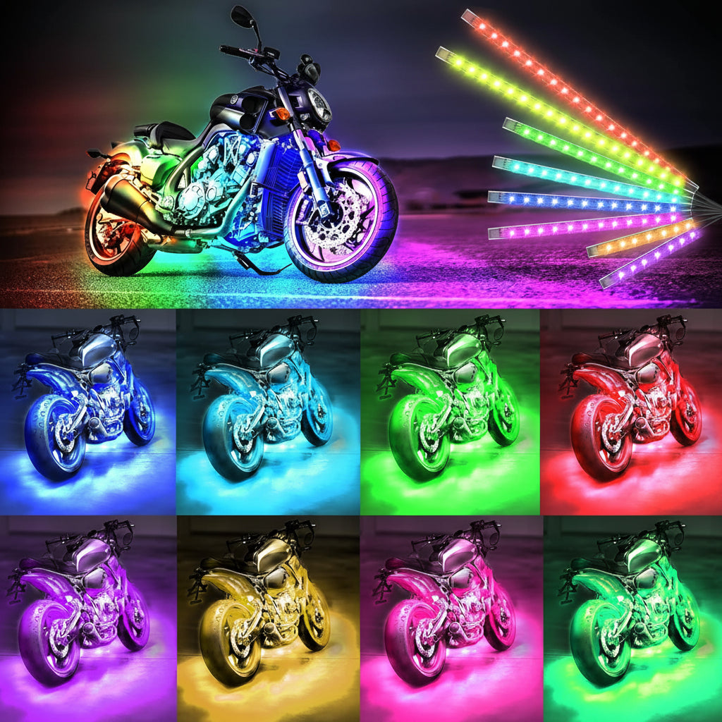 Kit De Luces LED Para Moto | Control Por App · SeemSeem