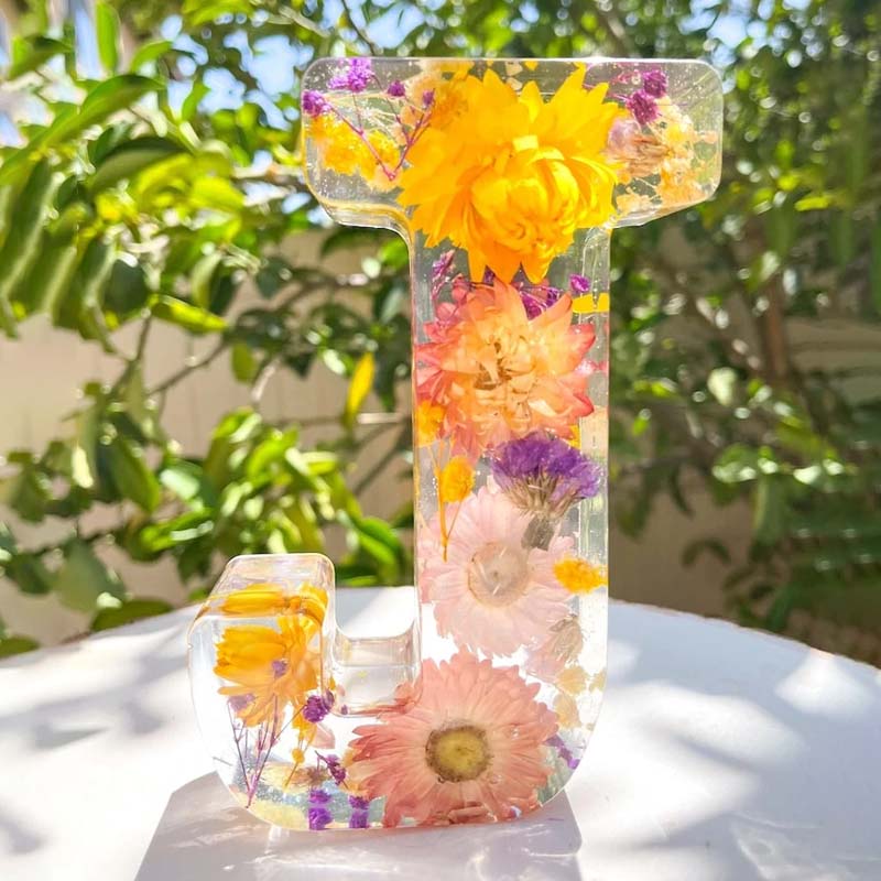 Lámpara De Letra Decorativa | Flores Prensadas · SeemSeem