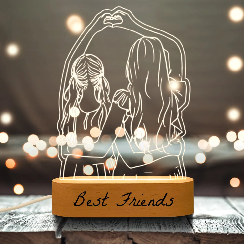 Lámpara De Mesa Personalizada | Foto Grabada · SeemSeem