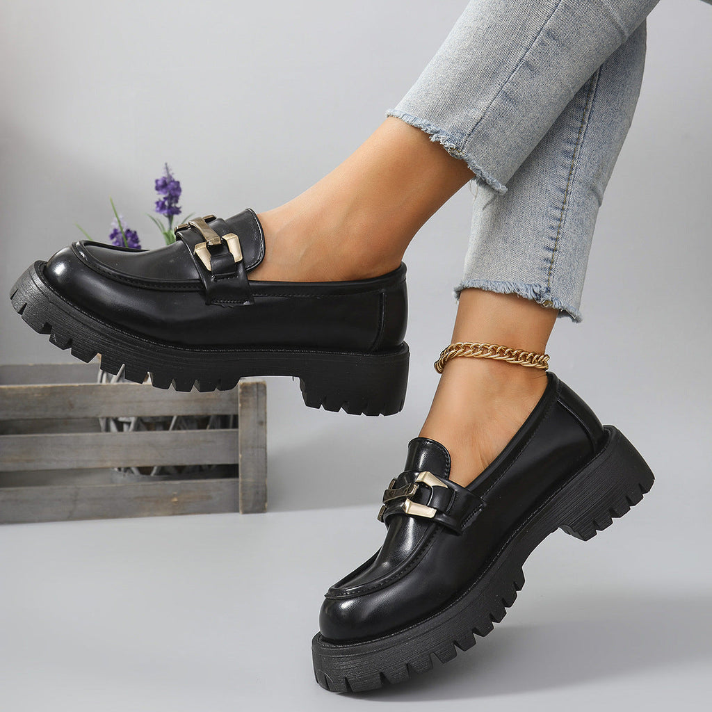 Loafers Con Plataforma Para Mujer | Detalle Metálico · SeemSeem