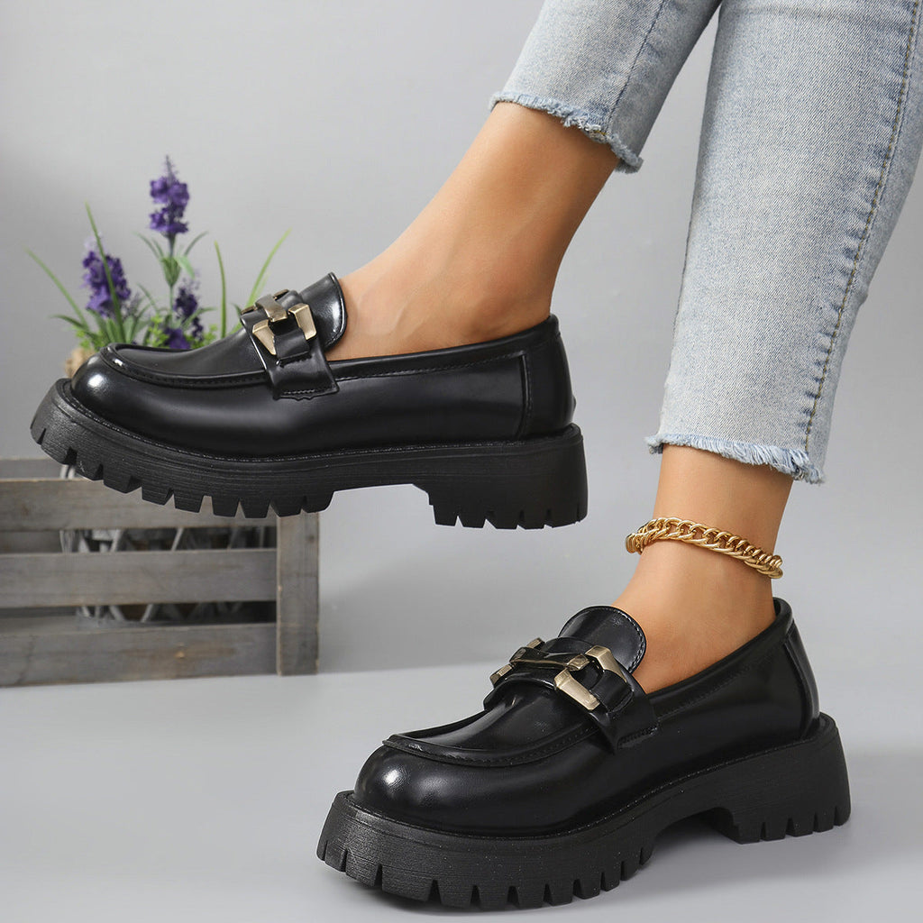Loafers Con Plataforma Para Mujer | Detalle Metálico · SeemSeem