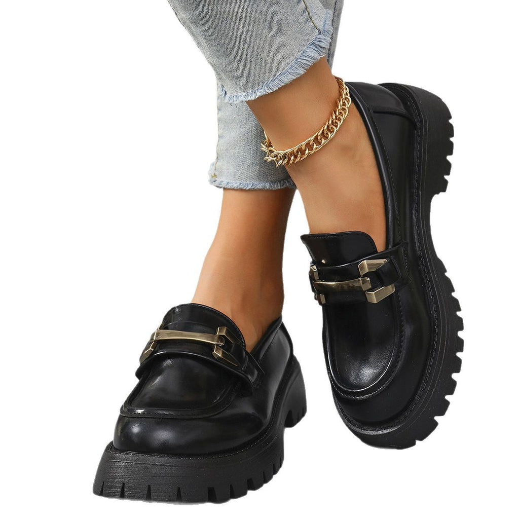 Loafers Con Plataforma Para Mujer | Detalle Metálico · SeemSeem