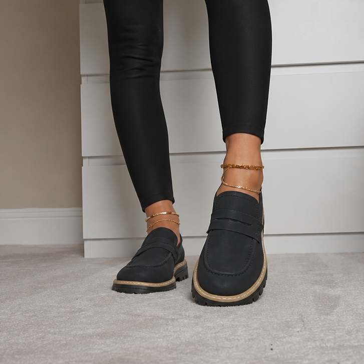 Mocasines Chunky Para Mujer | Suela Dentada · SeemSeem