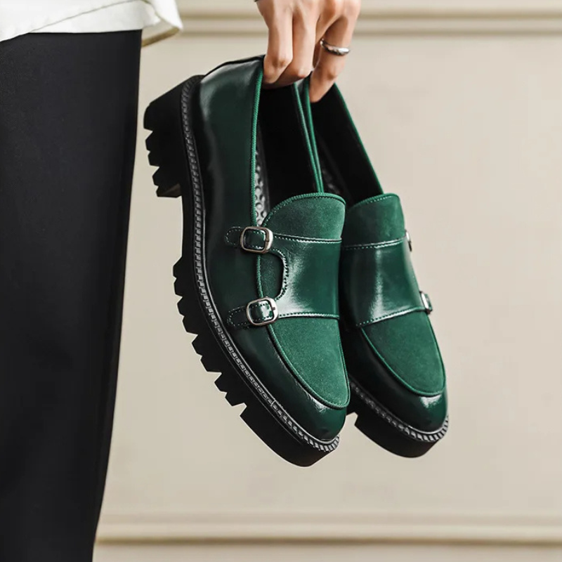 Mocasines Con Doble Hebilla Para Mujer | Plataforma · SeemSeem