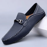 Mocasines De Piel Para Hombre | Detalle Metálico