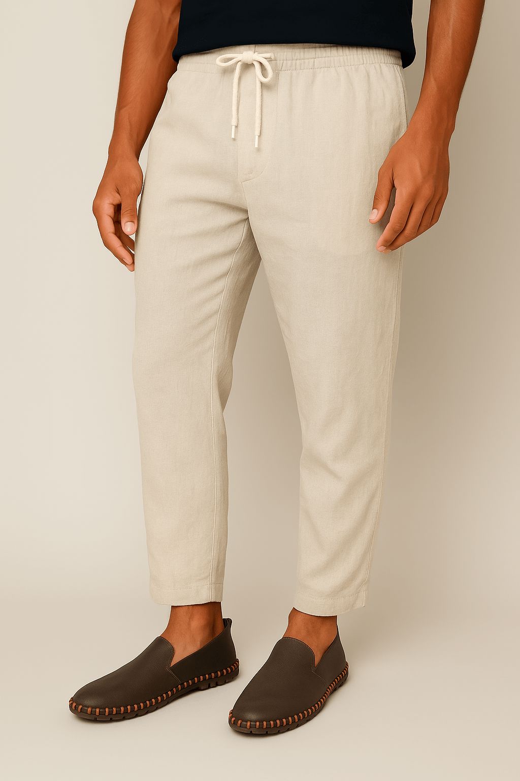 Mocasines Slip-On De Piel Para Hombre | Costura Contraste · SeemSeem