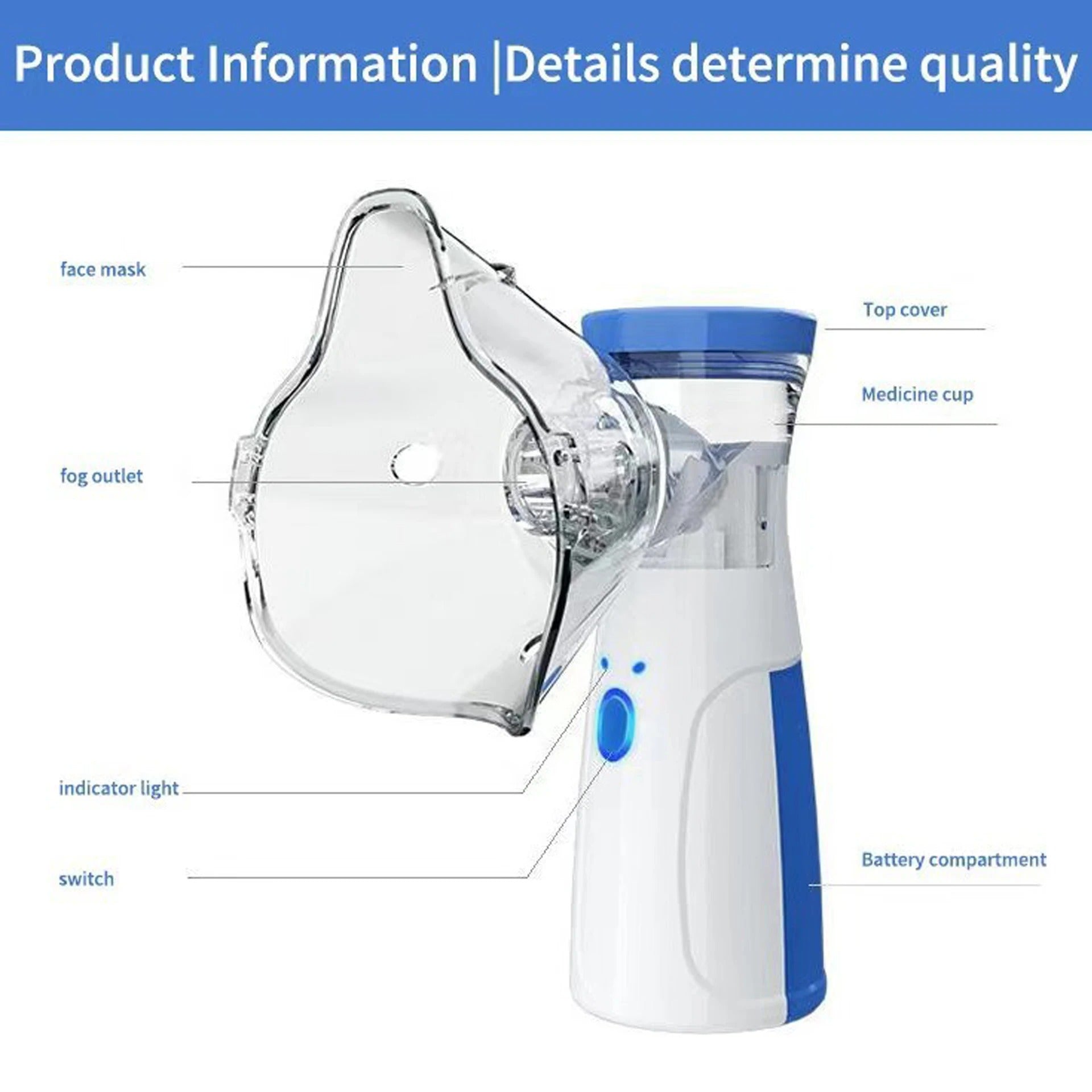 Nebulizador Portátil | Recargable por USB · SeemSeem